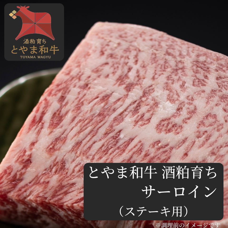 ＜3枚(600g)＞ 【酒粕で健康に育った】 とやま和牛酒粕育ち 《A5ランク》 サーロイン(ステーキ用)